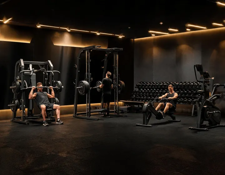 Hammer Strength commercial strength floor