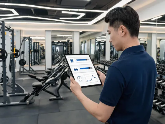 Fitness floor utilization dashboard