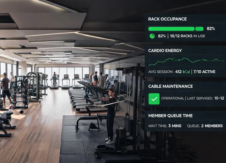 Commercial fitness performance dashboard
